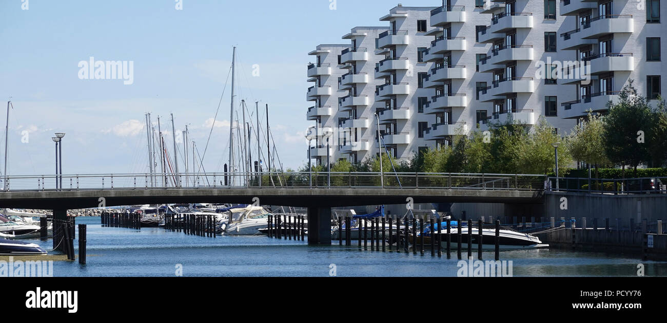 harbour in Hellerup, Denmark Stock Photo Alamy