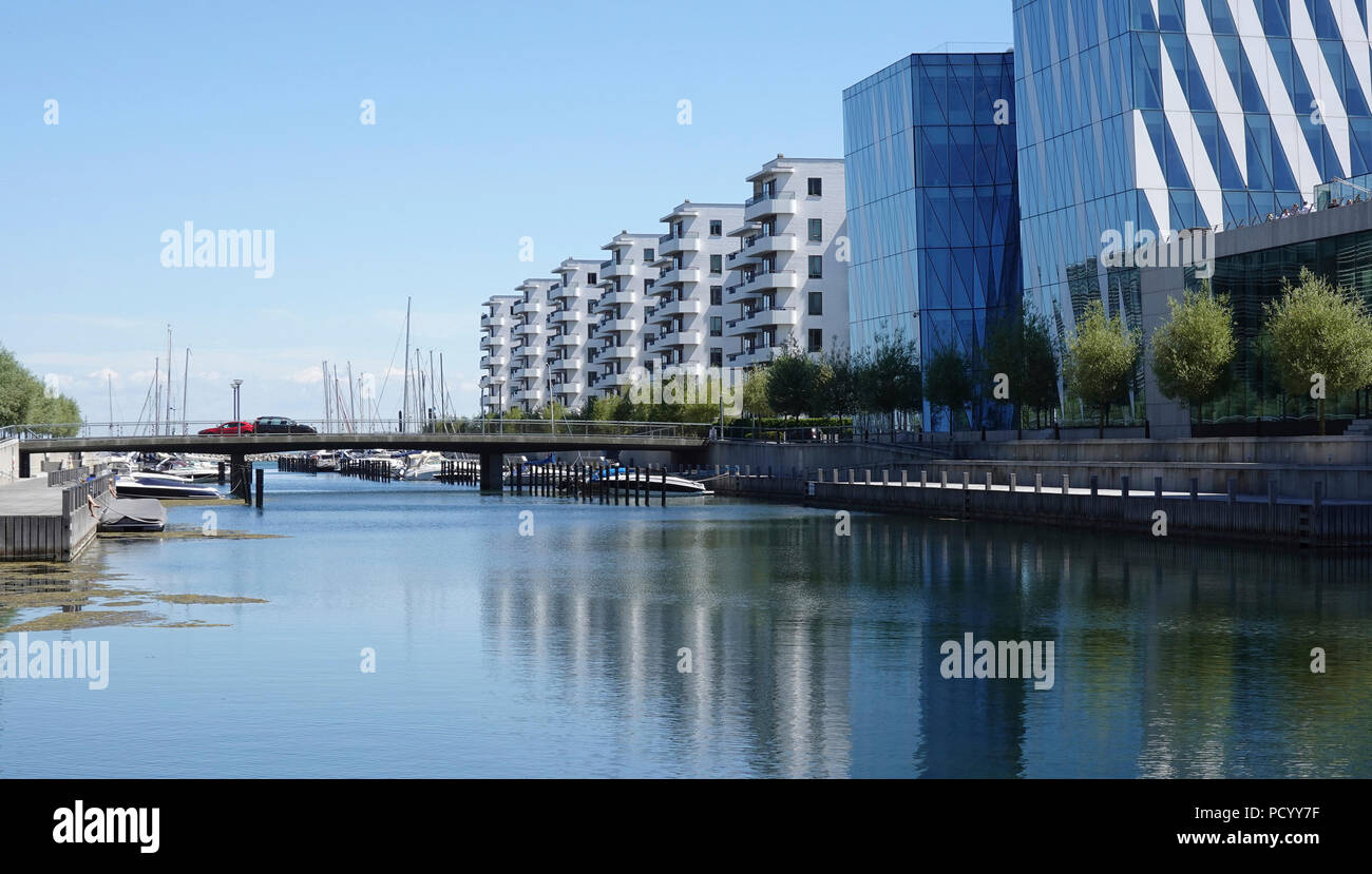 harbour in Hellerup, Denmark Stock Photo Alamy