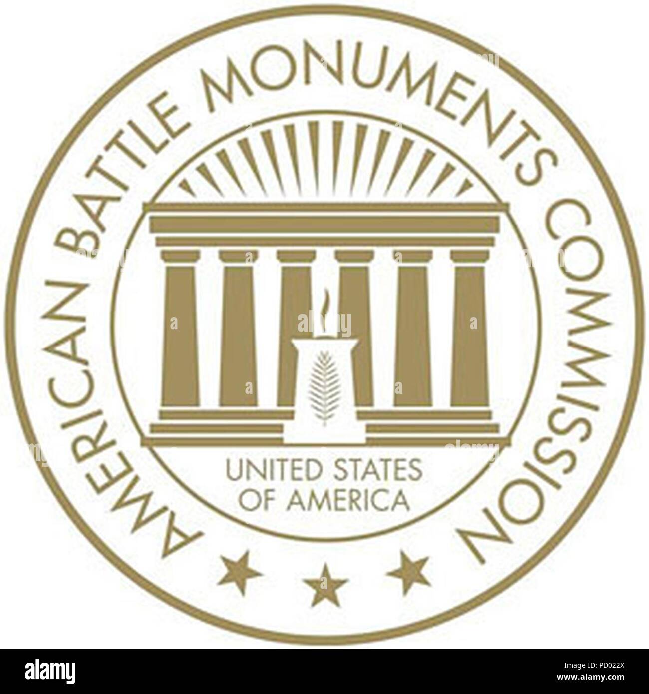 American Battle Monuments Commission (ABMC) seal Stock Photo Alamy