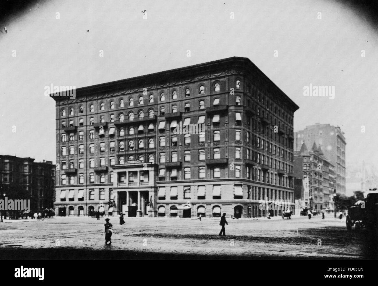 Amerikanischer Photograph um 1894 - Das erste Plaza Hotel Stock Photo