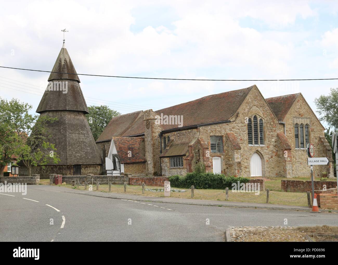 Brookland Church , Kent Stock Photo