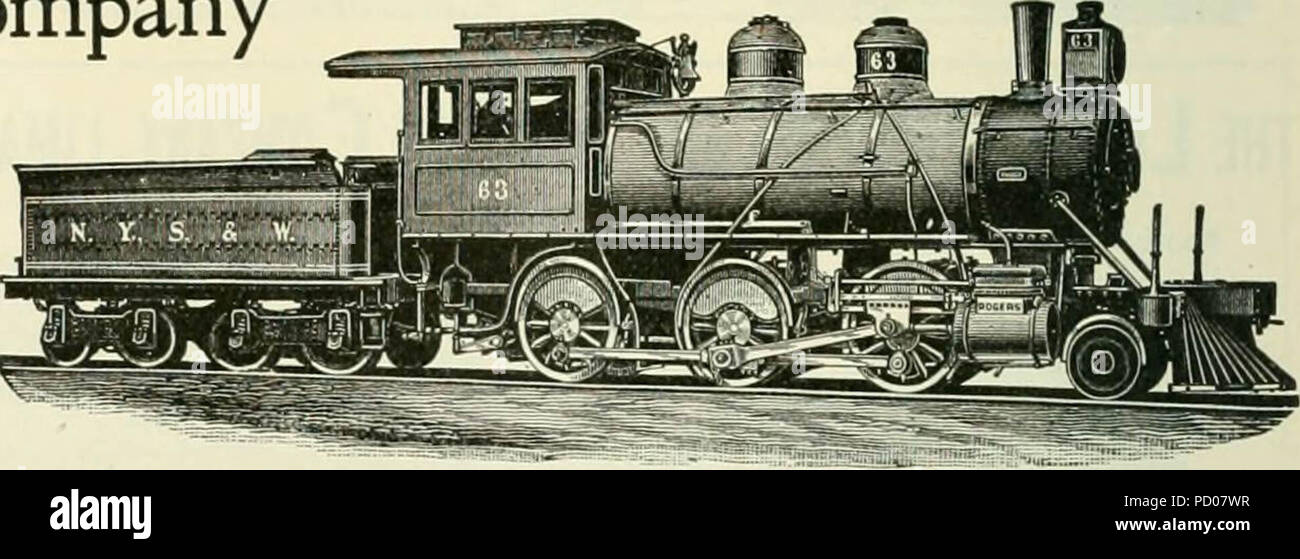 "Locomotive engineering : a practical journal of railway motive power and rolling stock" (1892) Stock Photo