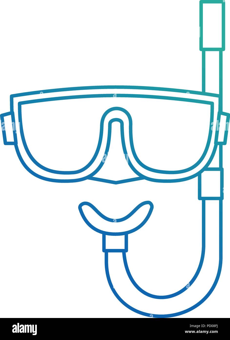 snorkel mask isolated icon vector illustration design Stock Vector ...