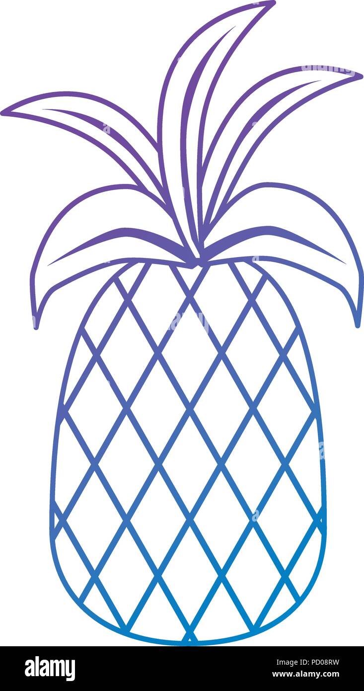 fresh pineapple fruit icon Stock Vector Image & Art - Alamy