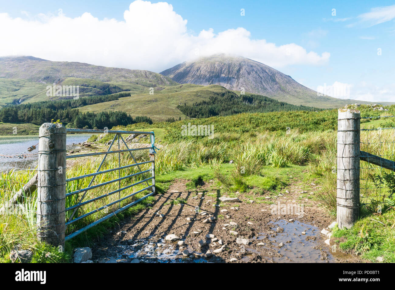 Loch Cill Chriosd at the foot of the Cuillin Hills, Isle of Skye, Scotland Stock Photo