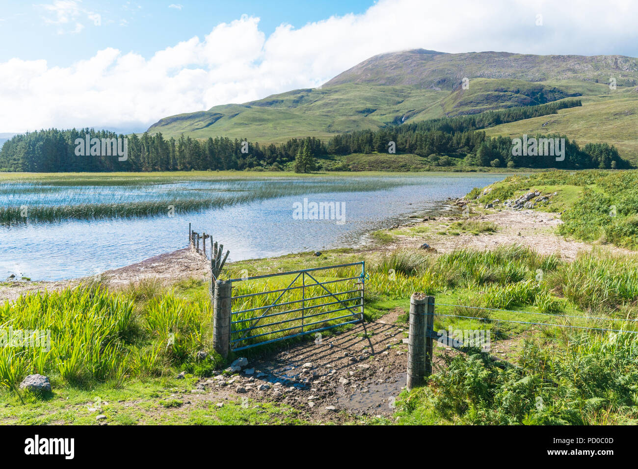 Loch Cill Chriosd at the foot of the Cuillin Hills, Isle of Skye, Scotland Stock Photo