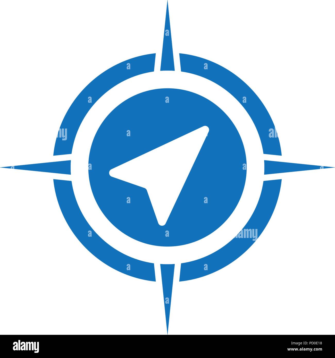 Compass logo Stock Vector Images - Alamy