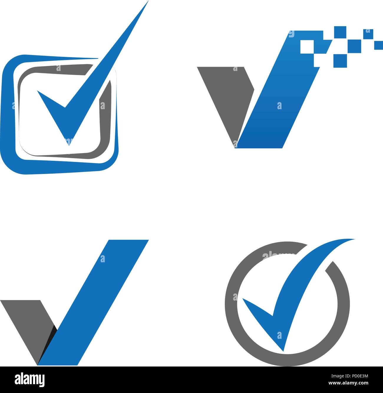 Check logo icon element Stock Vector Image & Art - Alamy