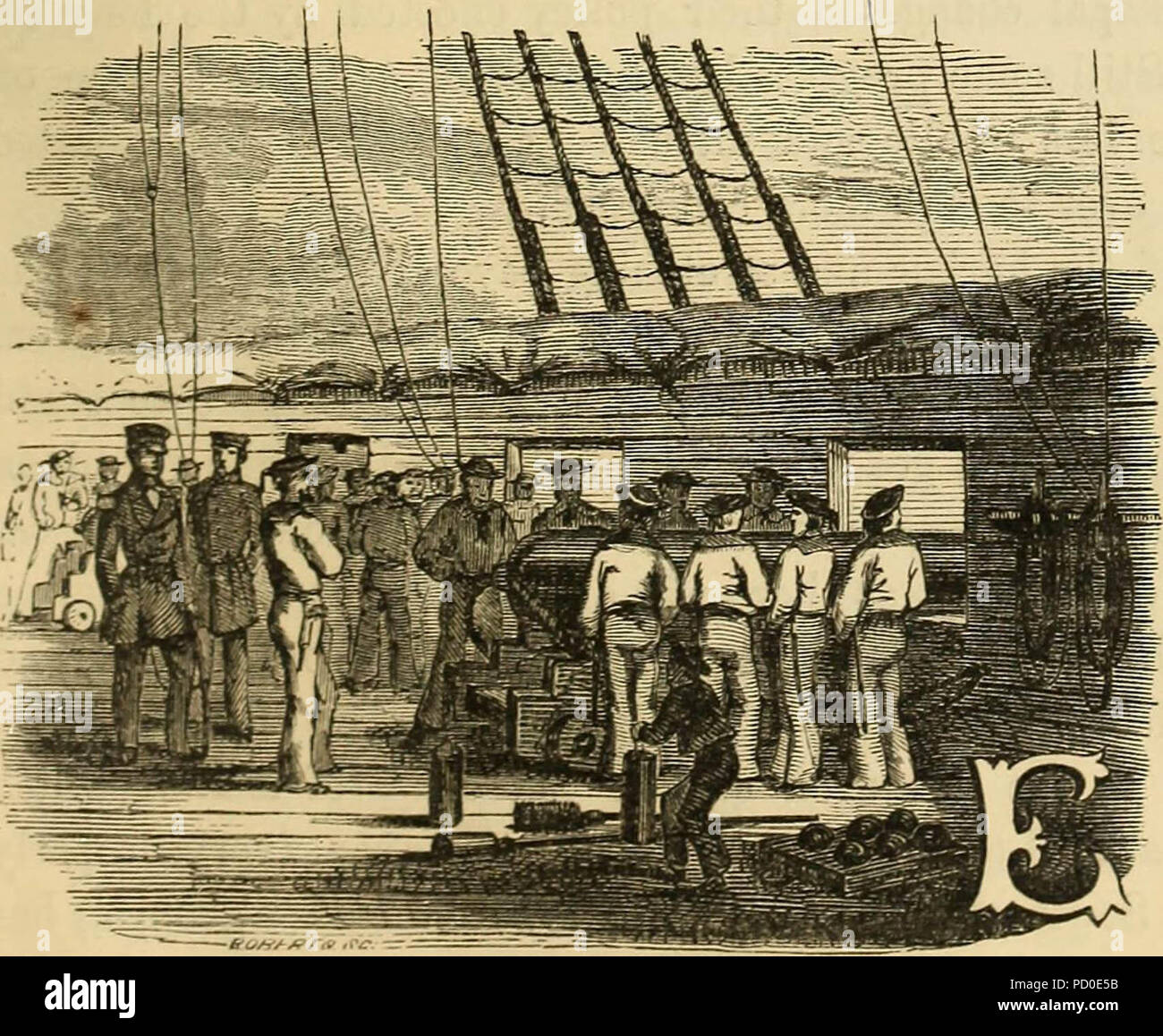 'Narrative of the expedition of an American squadron to the China seas and Japan' (1857) Stock Photo