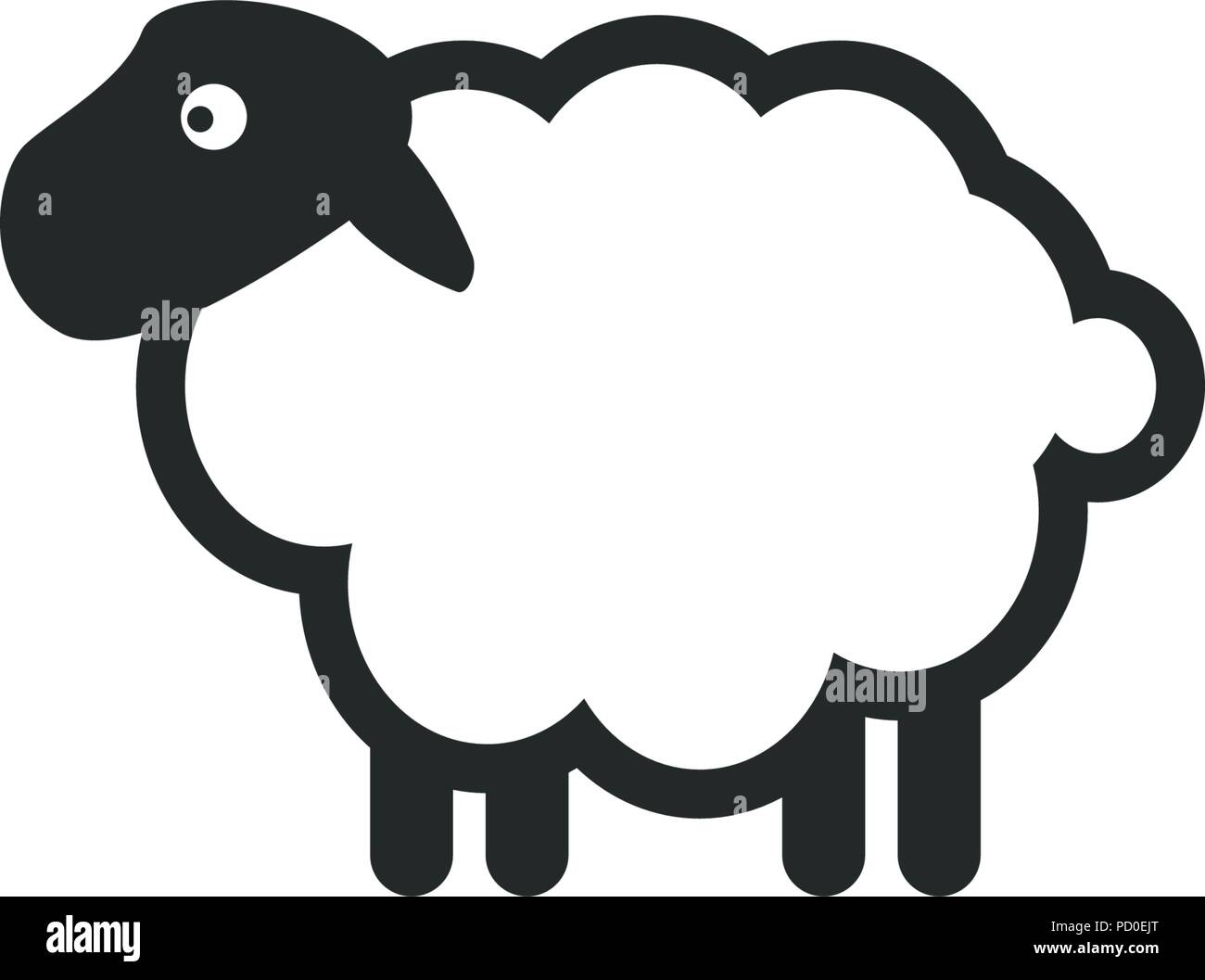 Sheep logo icon template Stock Vector Image Art - Alamy