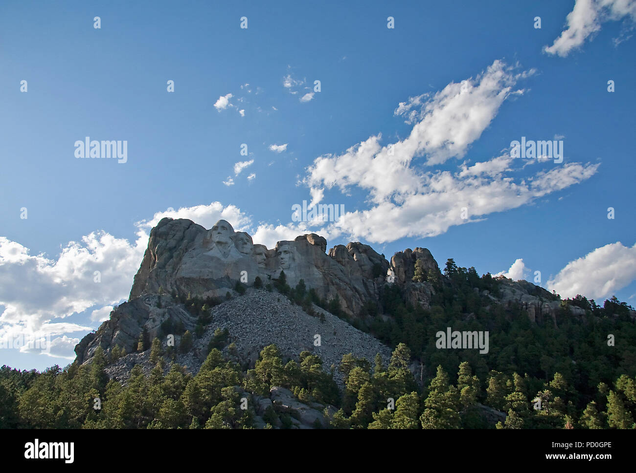 The Mount Rushmore National Memorial near Rapid City, South Dakota, USA