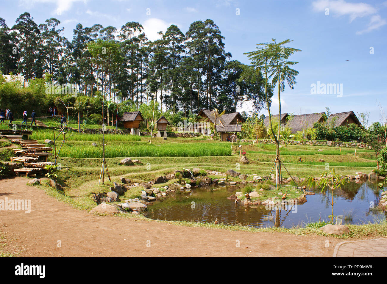 Dusun Bambu Leisure Park, Lembang, Bandung, West Java, Indonesia Stock