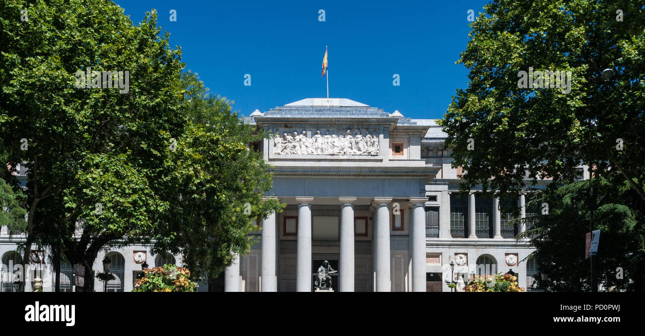 The Prado Museum is the main Spanish national art museum Stock Photo