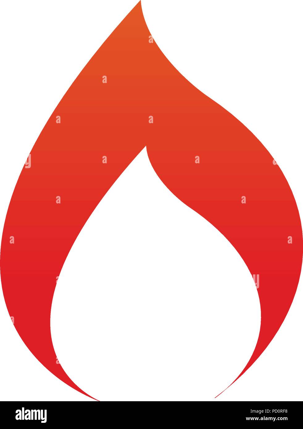 Red fire logo icon template vector element Stock Vector Image & Art - Alamy