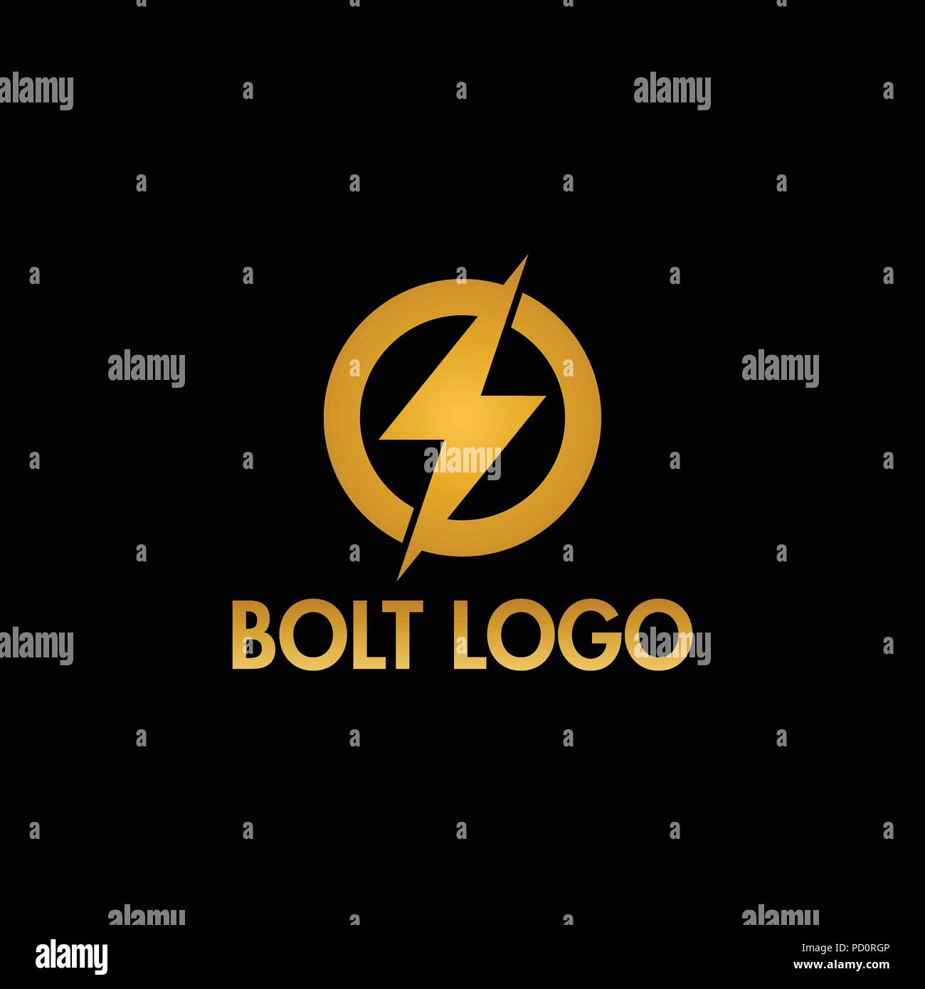 Lightning bolt logo hires stock photography and images Alamy