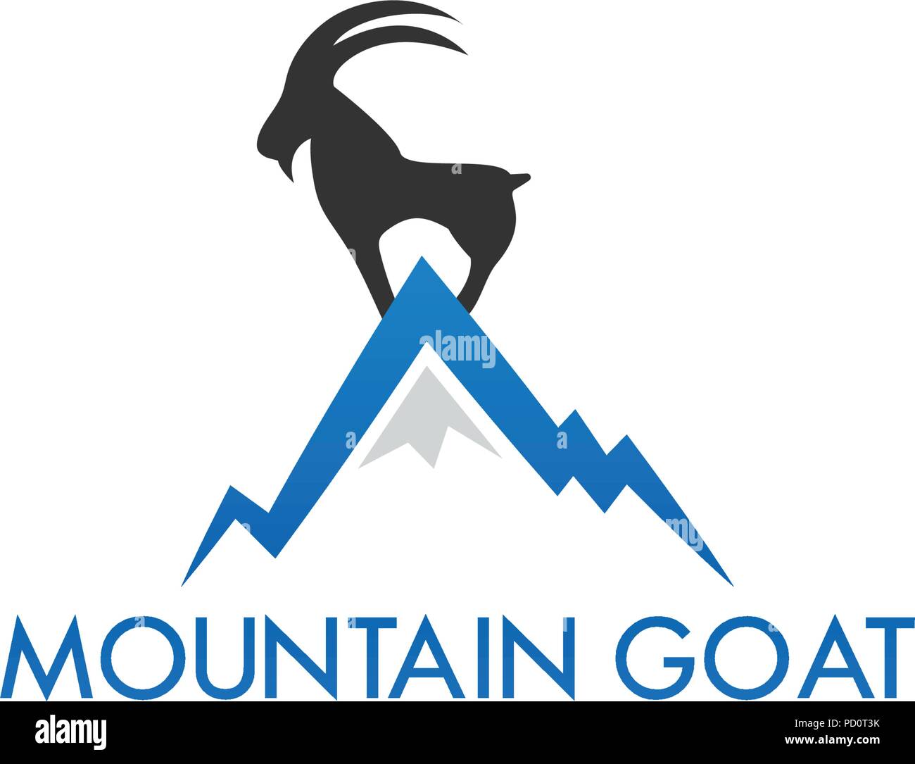 Mountain Goat Logo Icon Template Stock Vector Art Illustration