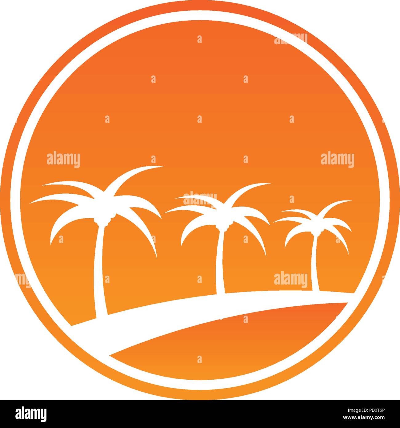 Illustration of summer logo icon template element Stock Vector Image