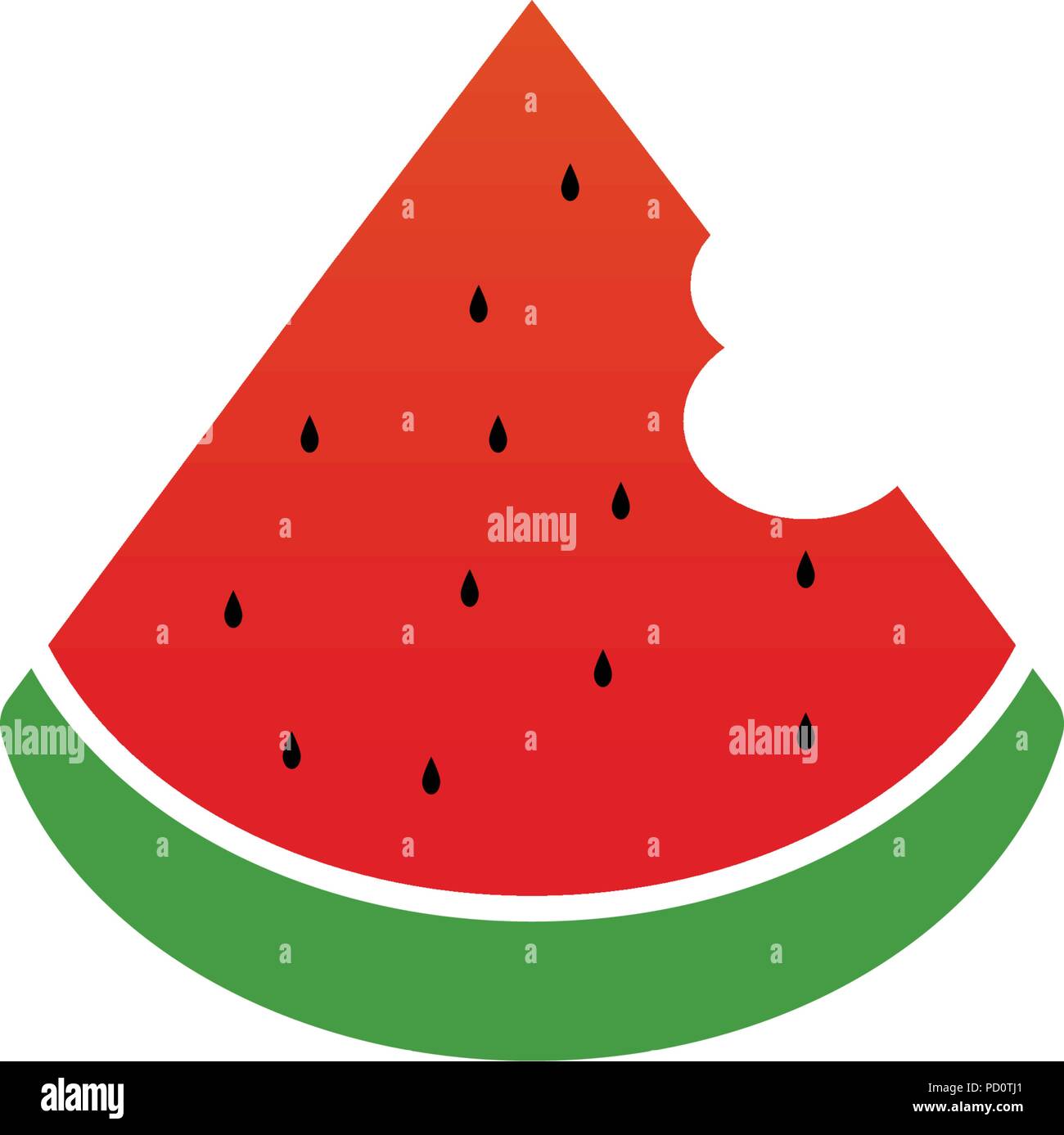 colorful watermelon fruit logo icon template vector design stock