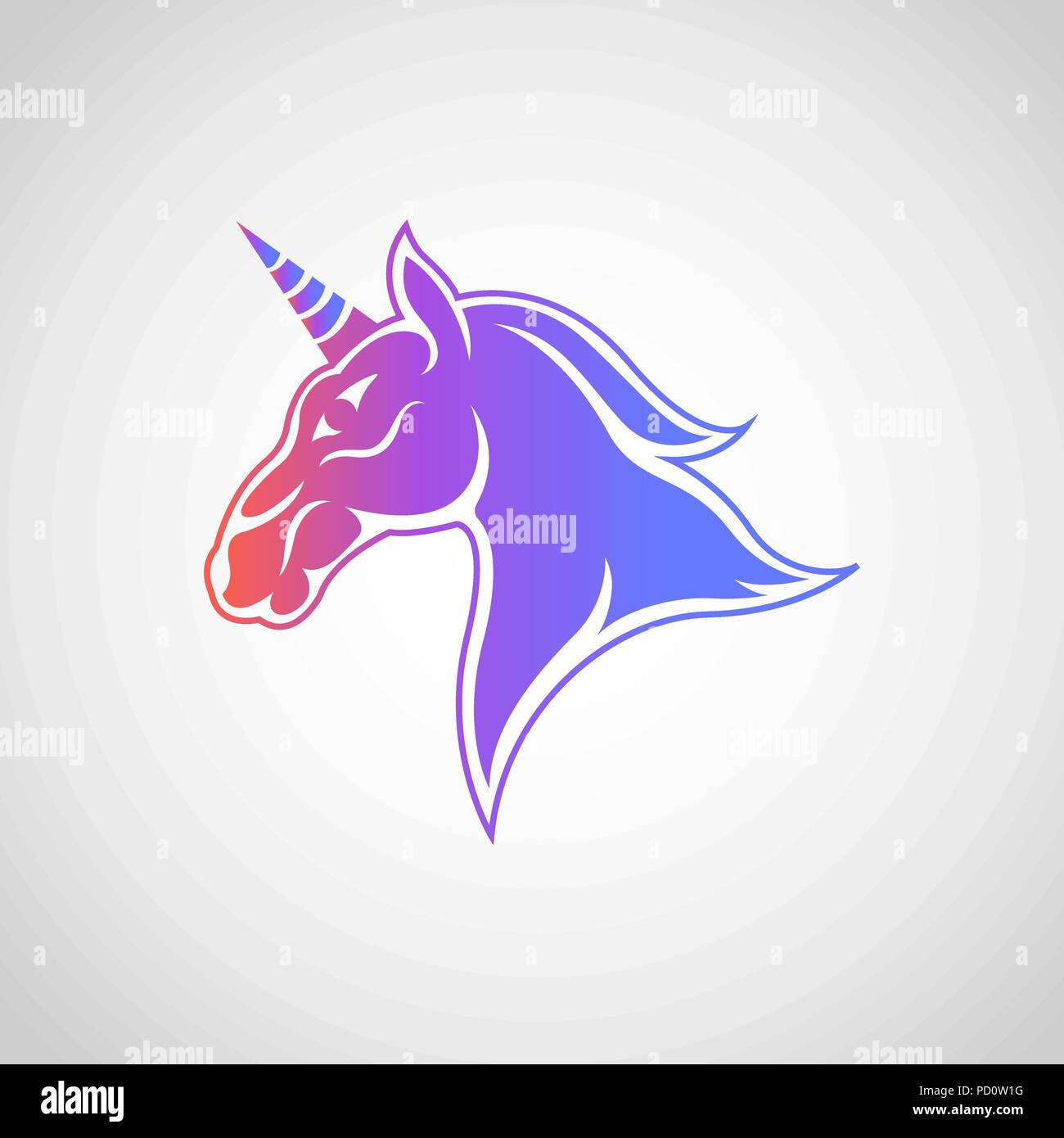 unicorn logo icon design, vector illustration Stock Vector Image & Art