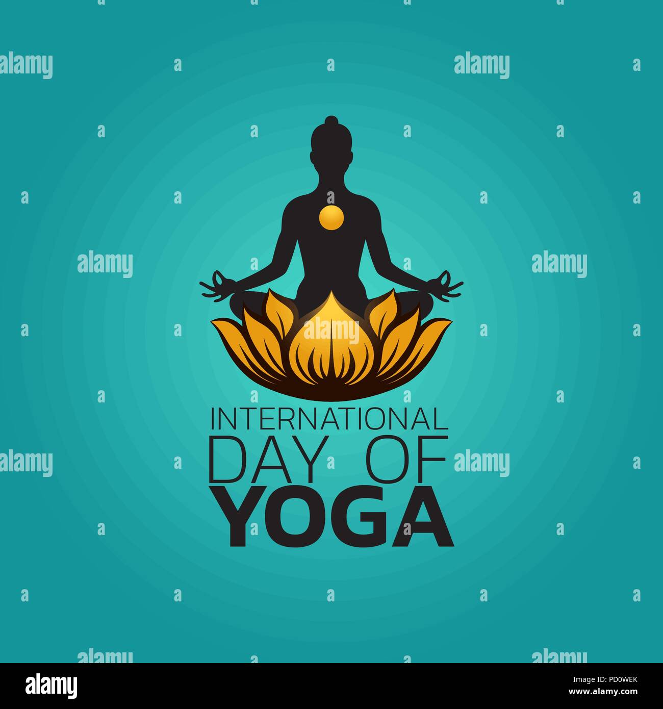 International Day of Yoga Vector illustration Stock Vector Image & Art