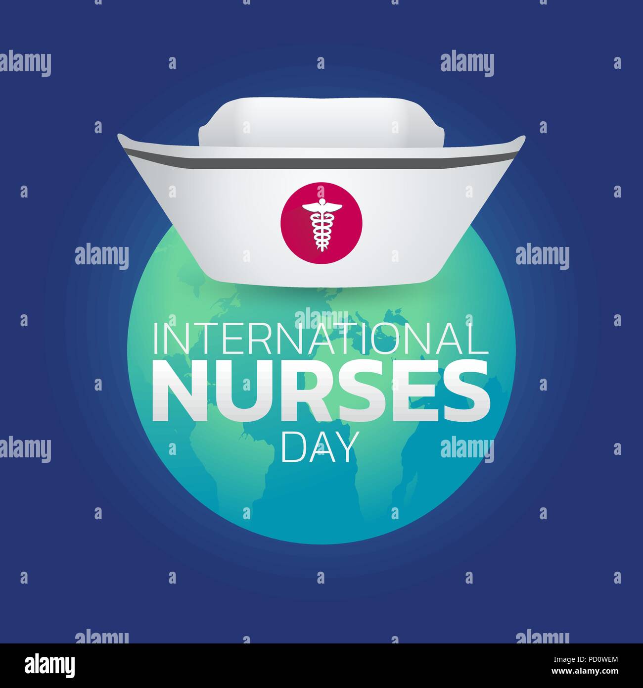 international nurses day, Vector Illustration. Stock Vector