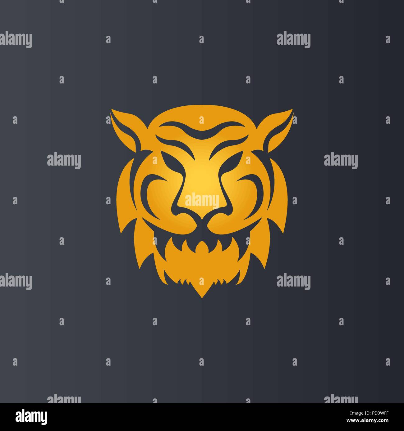 Tiger vector logo icon illustration Stock Vector Image & Art - Alamy