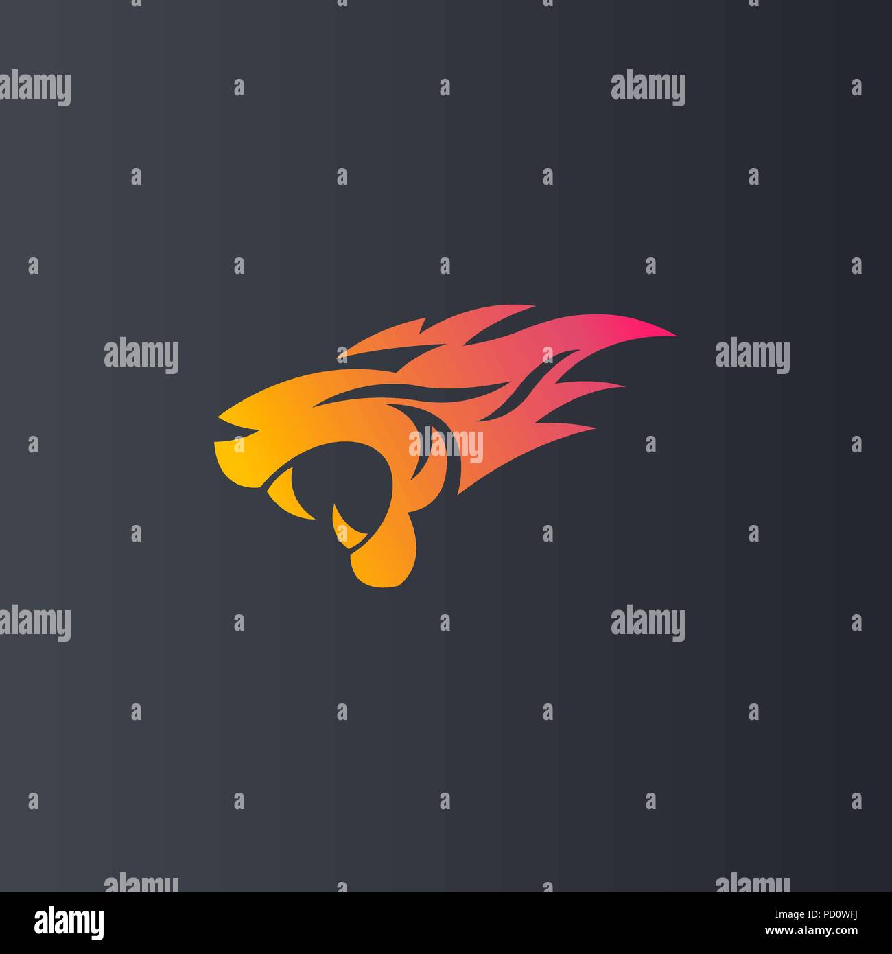 Tiger vector logo icon illustration Stock Vector Image & Art - Alamy