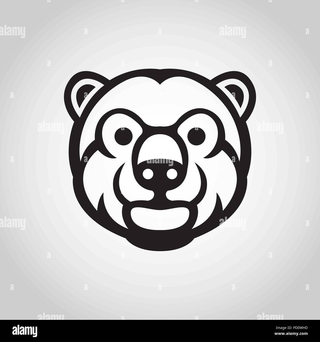 BEAR vector logo icon illustration Stock Vector Image & Art - Alamy