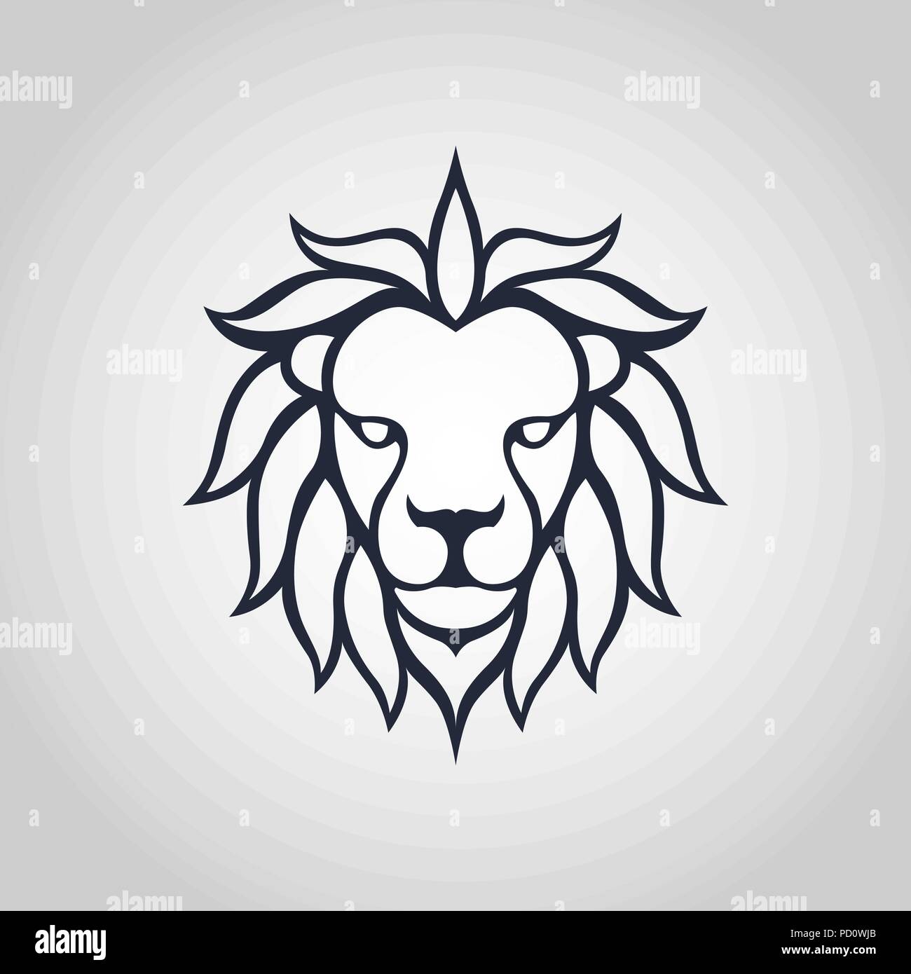 Lion head icon logo. Vector illustration Stock Vector Image & Art Alamy