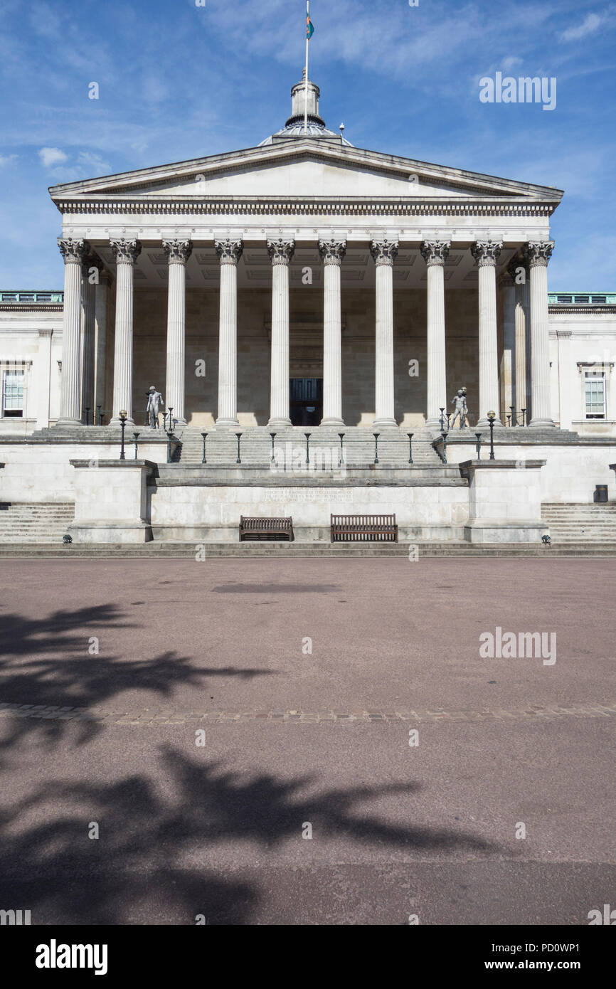 The Wilkins Building and Main Quad at University College London, Gower Street, London, UK Stock Photo