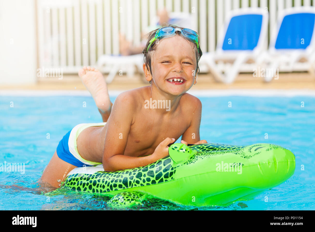 Boy riding alligator hi-res stock photography and images - Alamy