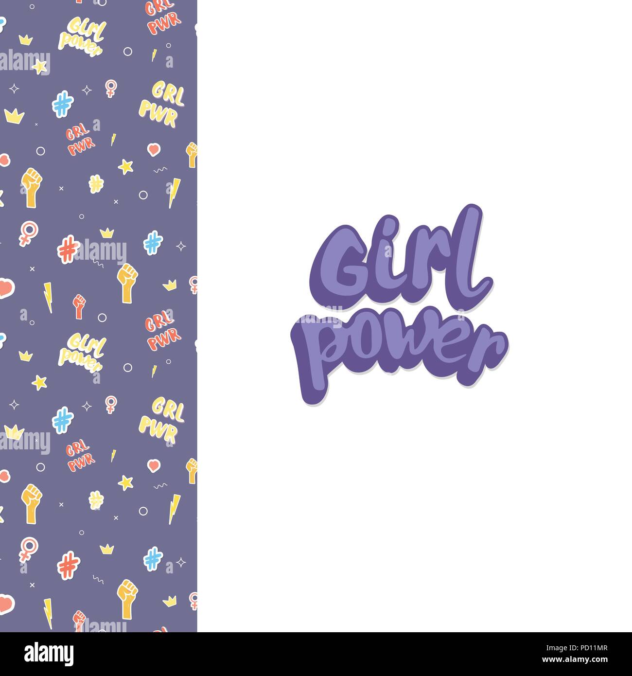 Girl Power Vector Art & Graphics