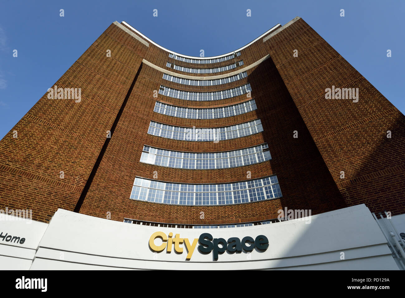 Art Deco facade, CitySpace Bloomsbury, Woburn Place, Russell Square