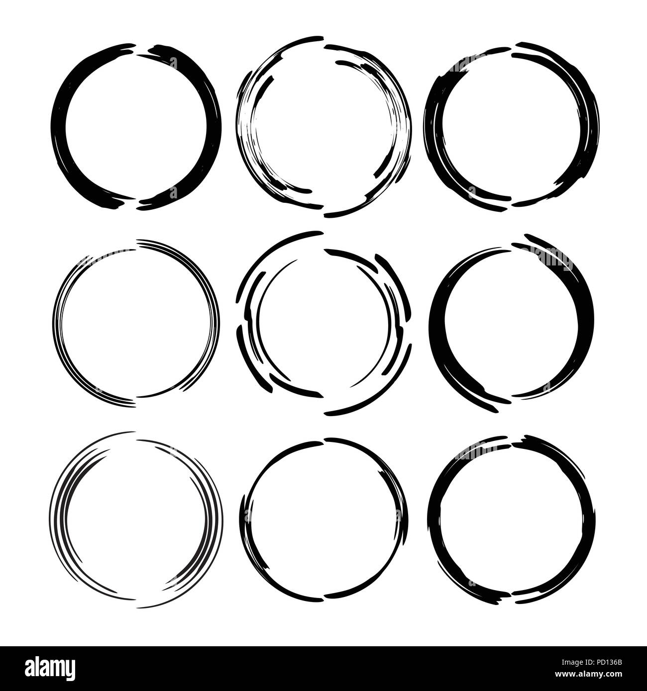 set of black round