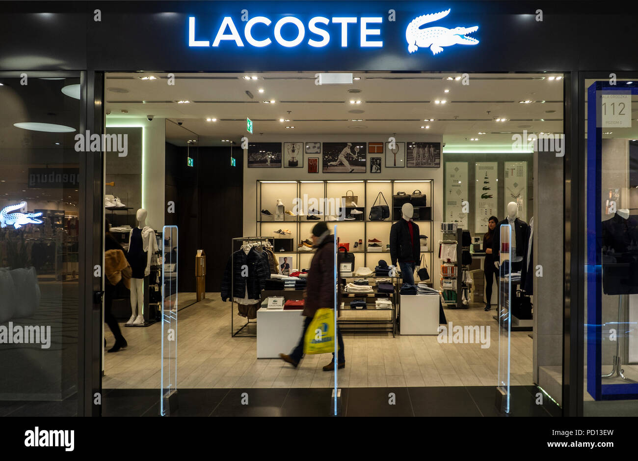 POLAND, KRAKOW - March 19, 2018: Lacoste store in Galeria Krakowska Stock  Photo - Alamy