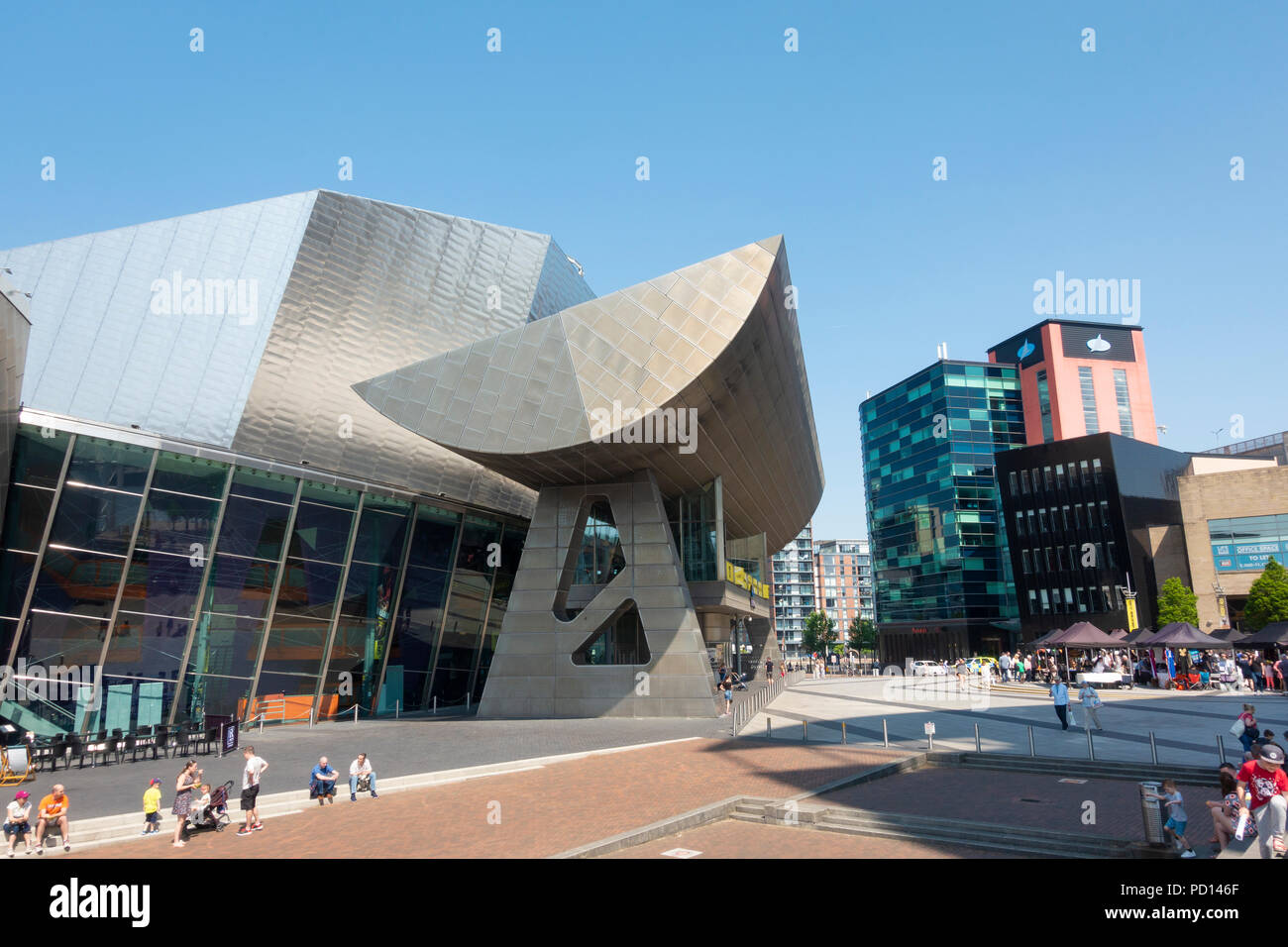 Lowry Theatre and Art Gallery at MediacityUK, Salford Quays Stock Photo