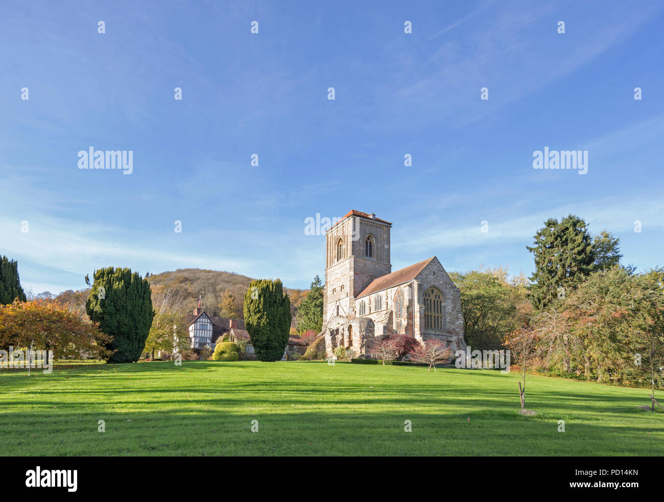 Little Malvern Priory, Little Malvern, Worcestershire, England, UK Stock Photo