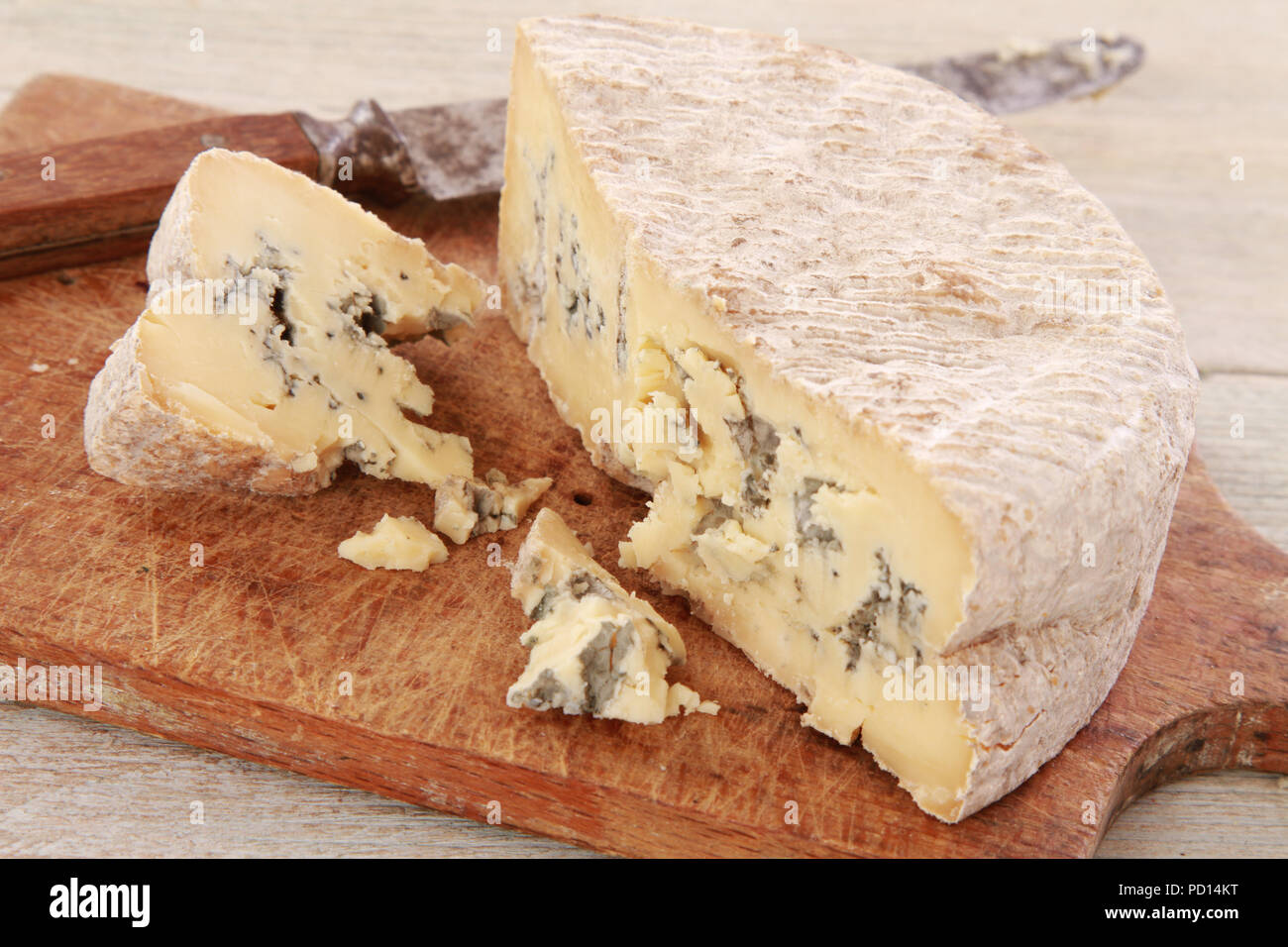 English Cheese Cambridge Blue Stock Photo Alamy