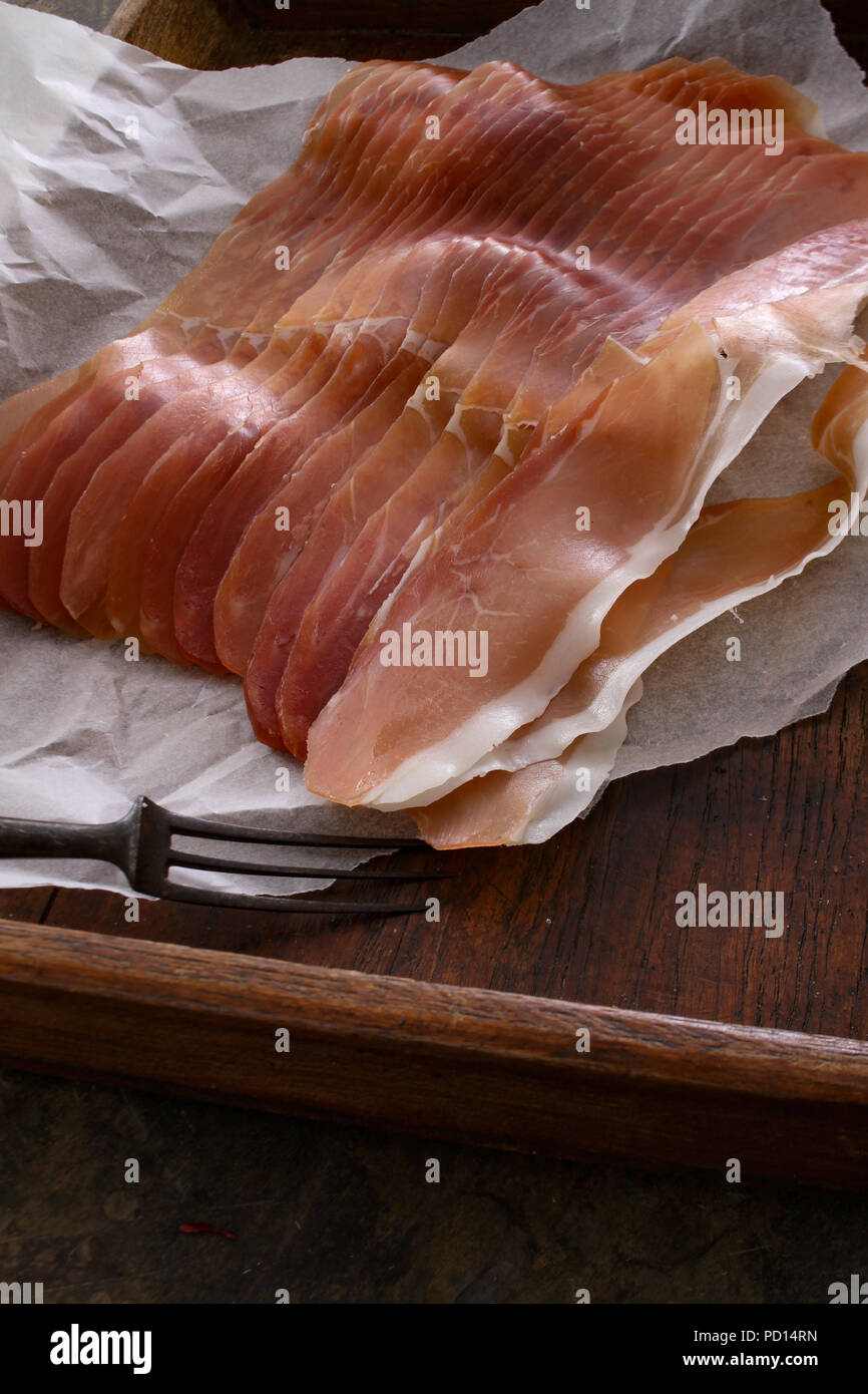 cured ham slices Stock Photo Alamy