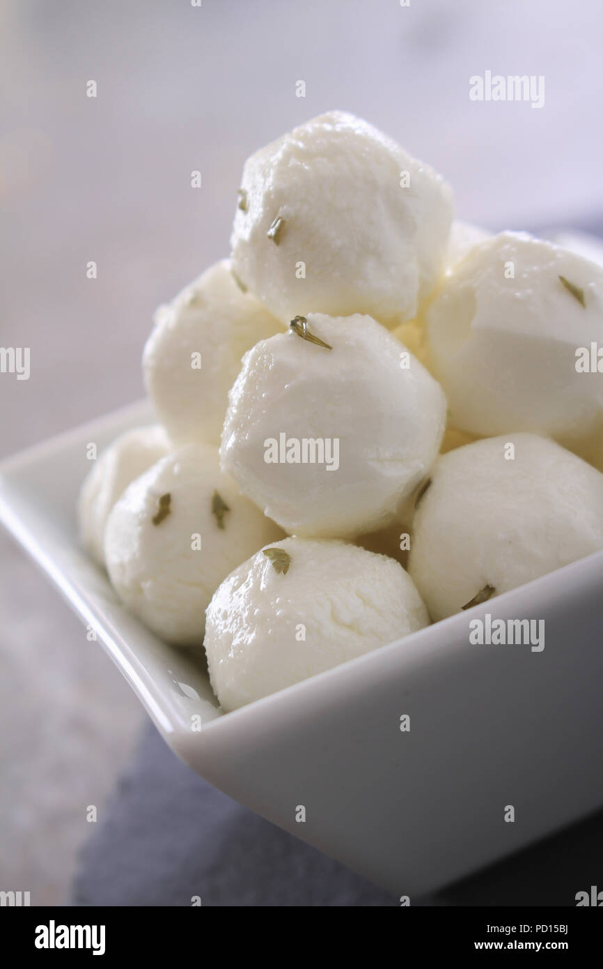 small goats cheese balls Stock Photo Alamy
