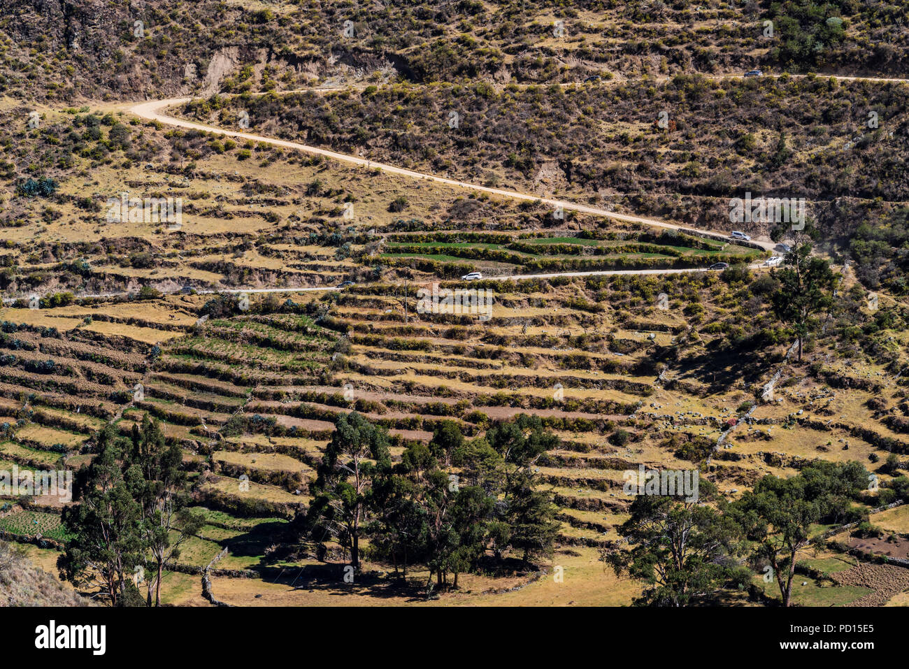 Nor YauyosCochas landscape reserve in the Andes of Lima, Peru Stock
