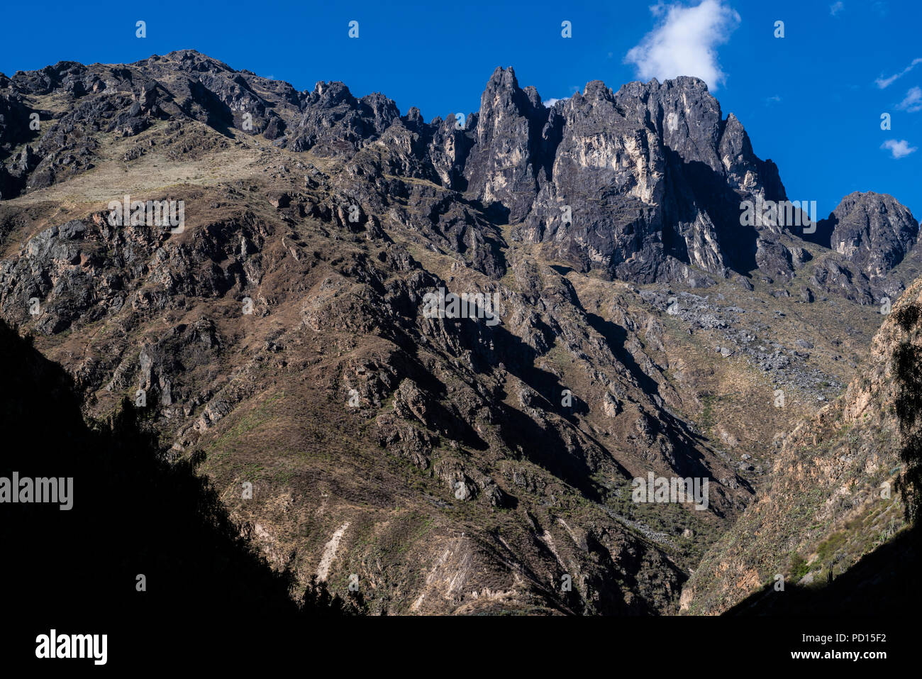 Nor YauyosCochas landscape reserve in the Andes of Lima, Peru Stock