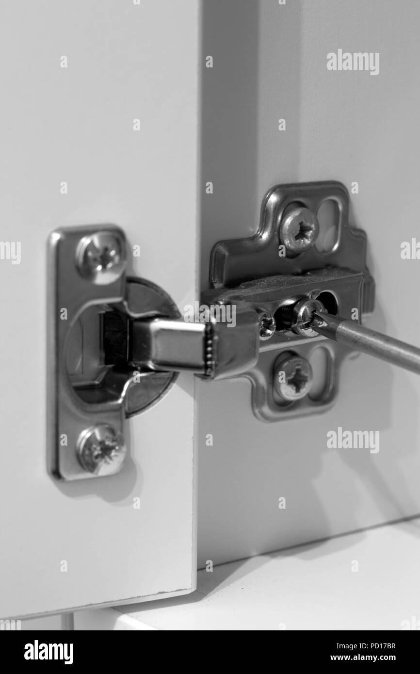Door Hinge Installation Stock Photos Door Hinge Installation