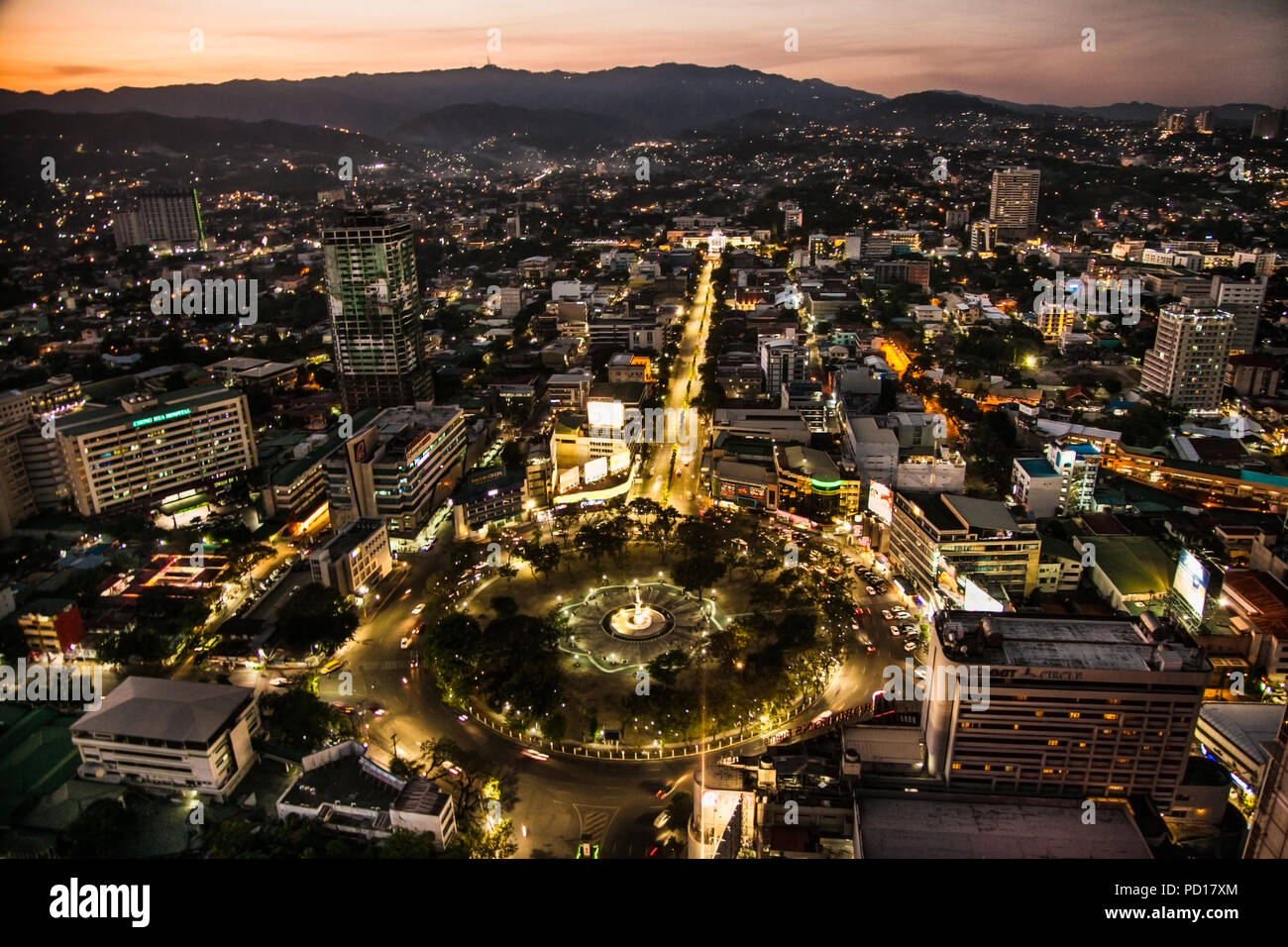 CEBU CITY, PHILIPPINES-MARCH 25, 2016: Panoramic view of Cebu city in ...