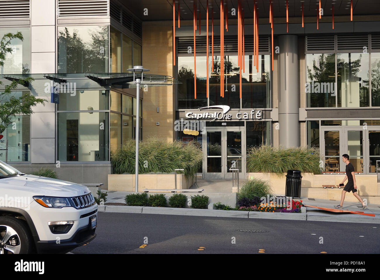 Capital One Café in Bellevue WA USA Stock Photo