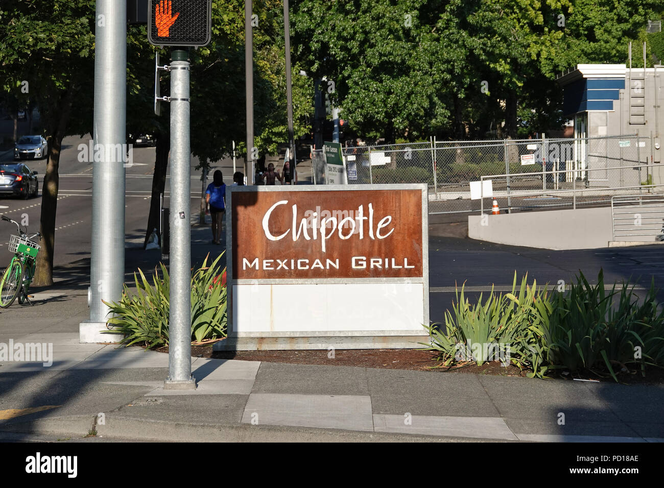 Chipotle Mexican Grill sign Stock Photo
