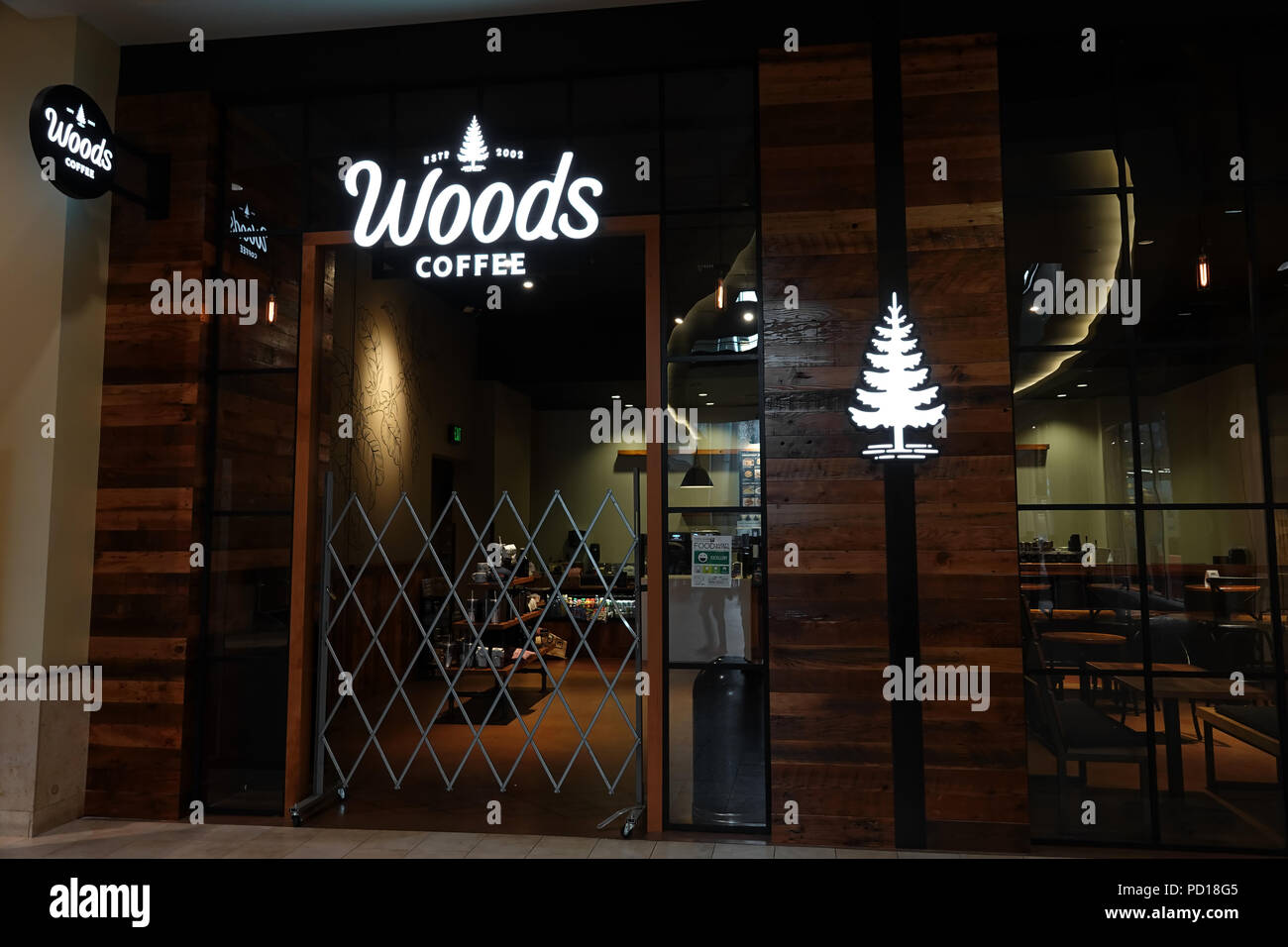 Woods Coffee café in Bellevue, WA, USA Stock Photo Alamy