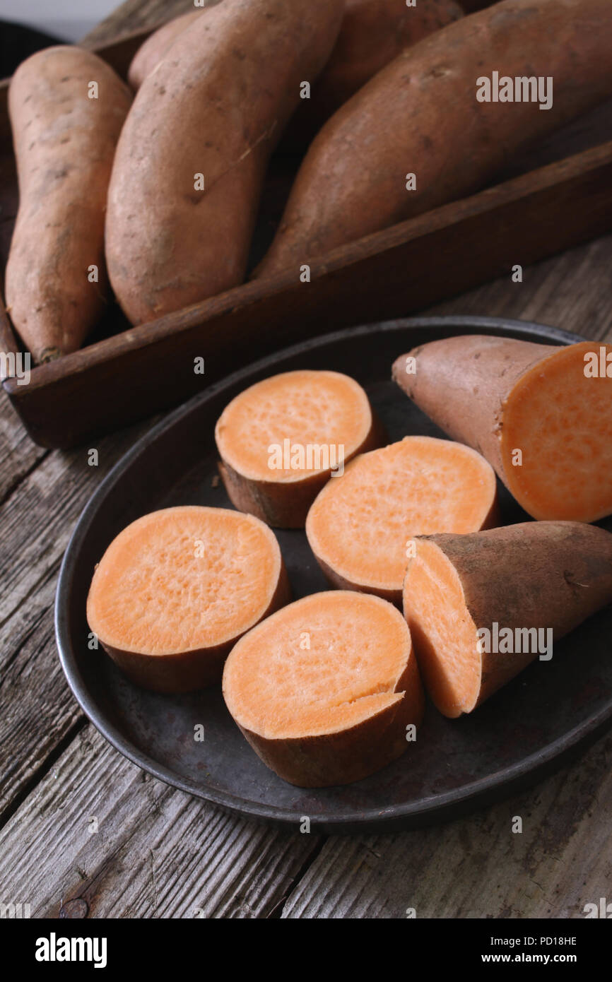 preparing sweet potatoes Stock Photo - Alamy
