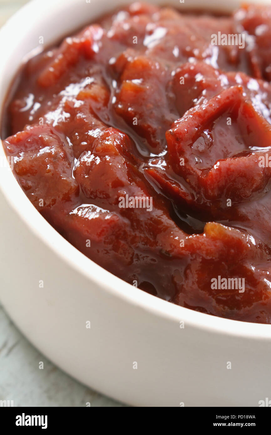 chutney pickle relish in dish Stock Photo Alamy