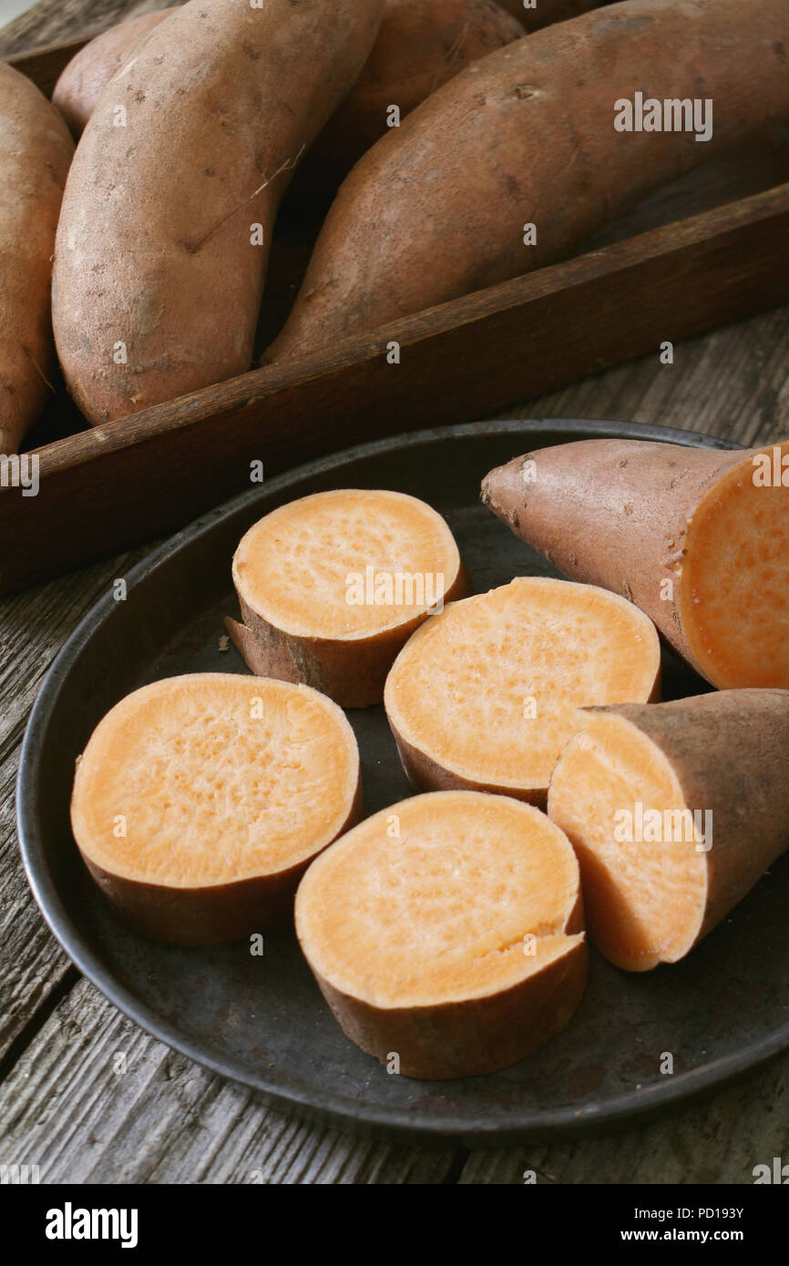 preparing sweet potatoes Stock Photo - Alamy